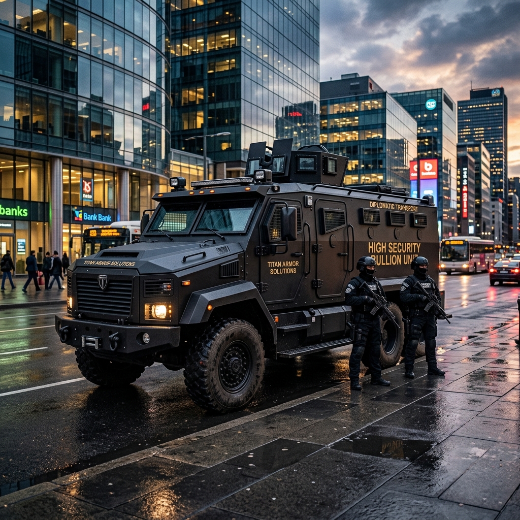 High-Security Armored Diplomatic Transport Vehicle